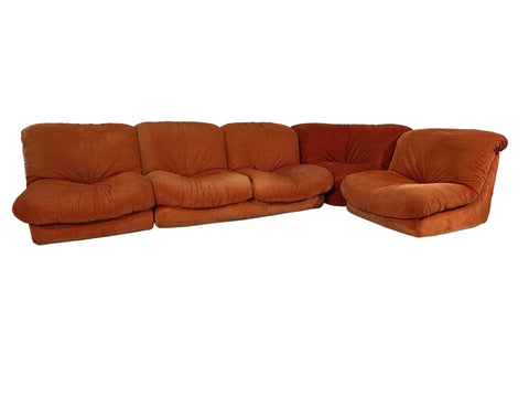 Vintage Italian Modular Sofa From Airborne, 1960s Italy 5 pieces