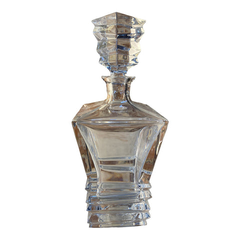 Decorative Italian Crystal Bottle 1950s