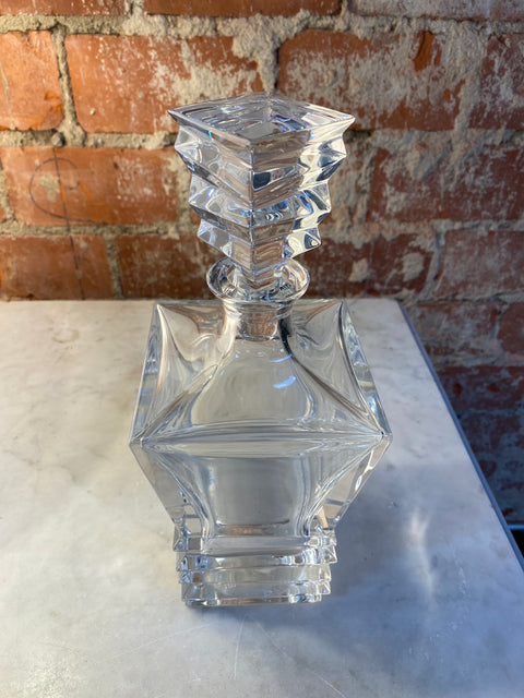 Decorative Italian Crystal Bottle 1950s