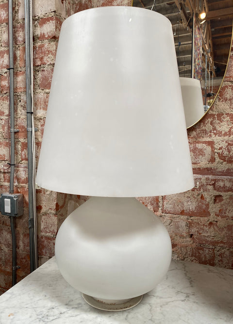 Max Ingrand Glass Table Lamp for Fontana Arte, Italy, 1960s