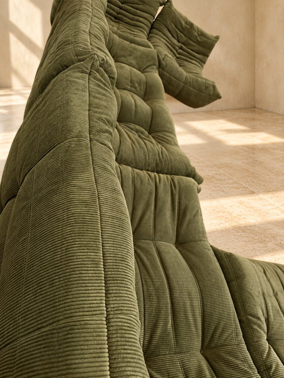 Set of 5 Togo Modular Sofa by Michel Ducaroy for Ligne Roset, 1970s