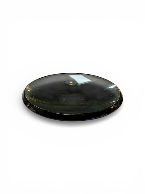 Fontana Arte Smoked Glass Centerpiece, Italy, 1970s