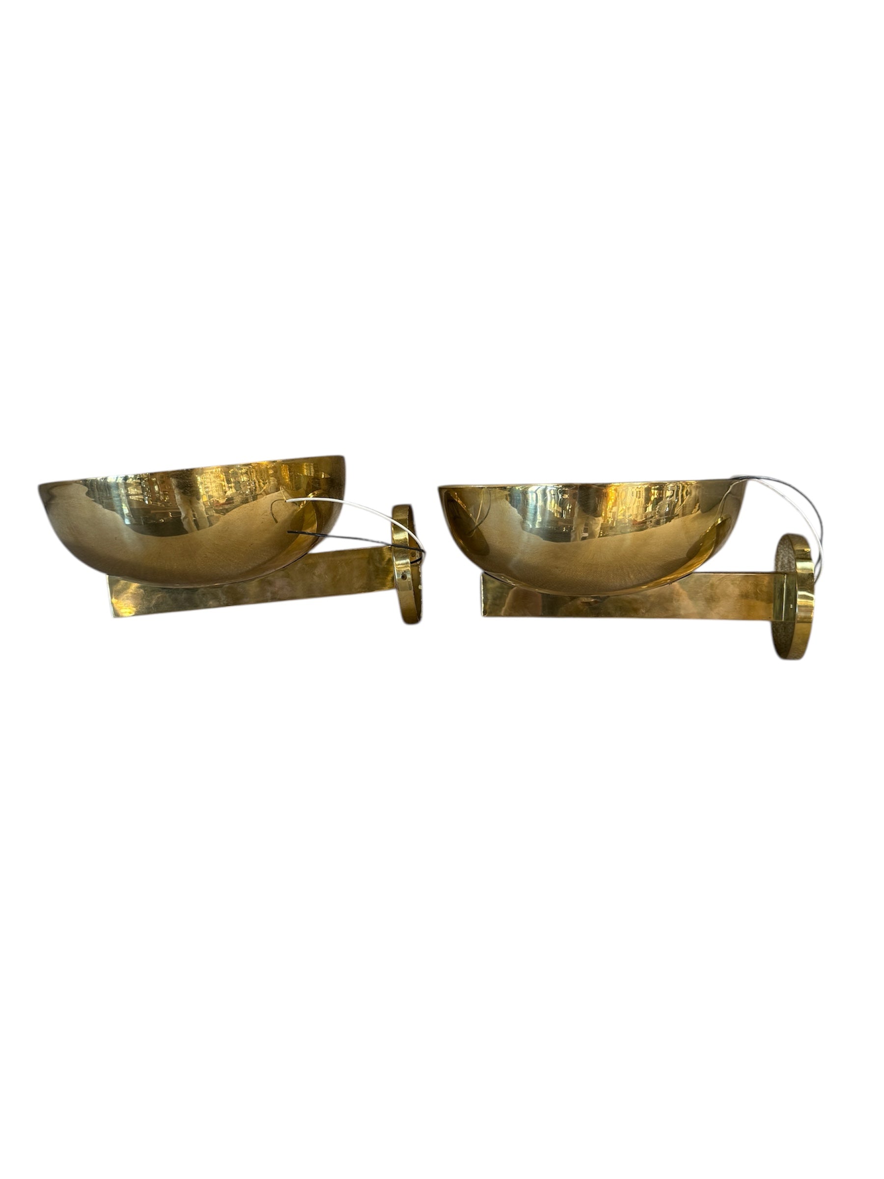 Pair of Italian Bowl Shape Sconces