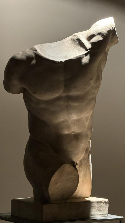 Plaster Cast of 'Gladiatore Borghese" (Late 1970s, Italy)