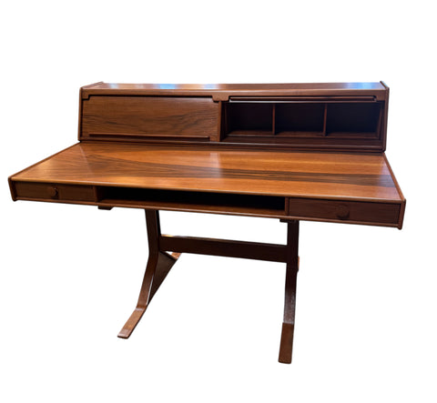 Gianfranco Frattini Writing Desk in Walnut, Italy, 1960s