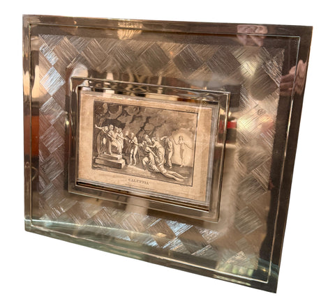 Italian silver photo frame from the 60s
