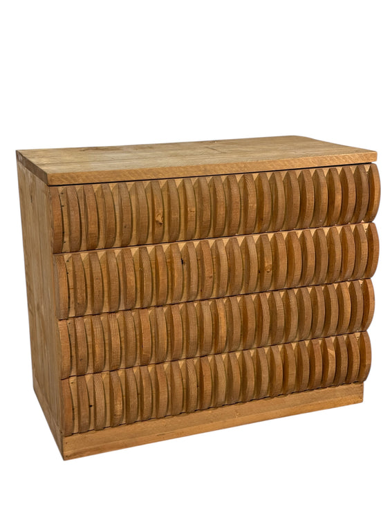 Pine Drawer by Mario Ceroli, Italy, circa 1970s