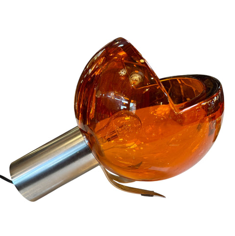 Space Age Table Lamp by Flavio Poli , Murano Glass. Italy 1970s.