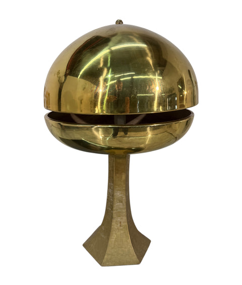 Mid-Century Modern Italian Brass Mushroom Table Lamp, 1960s