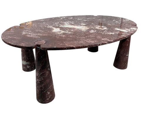 Angelo Mangiarotti "Eros" Oval Marble Dining Table, 1970s