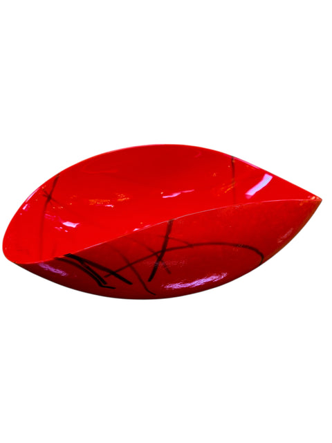 Red Murano Art Glass Bowl