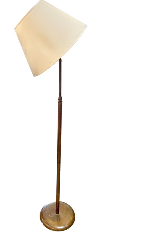 Patented Adjustable Brass Floor Lamp by Angelo Lelli for Arredoluce, Italy, 1950s