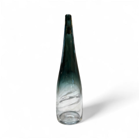 Tall Smoky Murano Glass Vase