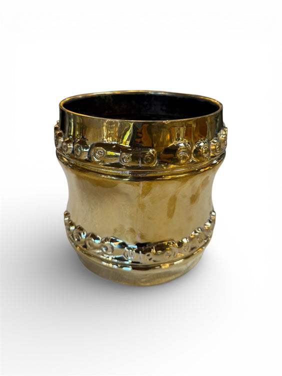 Italian Wine Cooler with Embossed Scroll Motif, 1970s