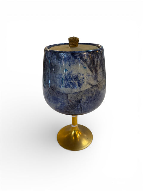 Vintage Ice Bucket on Pedestal with Lid, 1970s