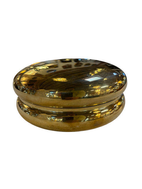 Italian Polished Brass Lidded Box, 1970s