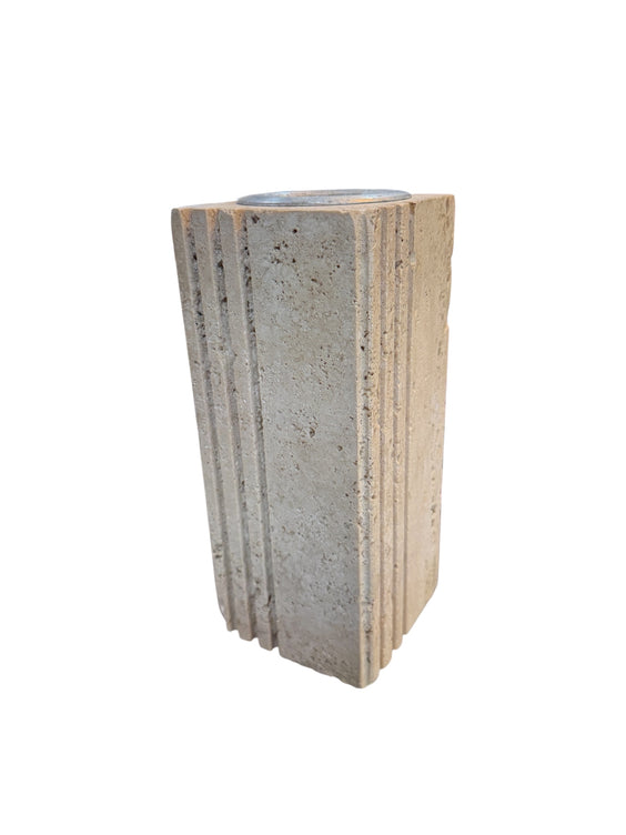 Fratelli Mannelli Italian Travertine Sculptural Vase