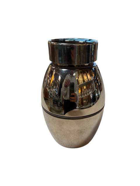 Vintage Chrome Ice Bucket with Lid