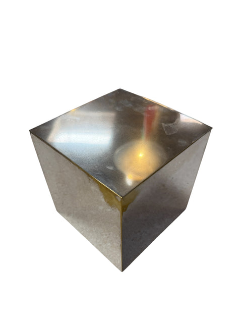 Vintage Stainless Steel Hinged Storage Box