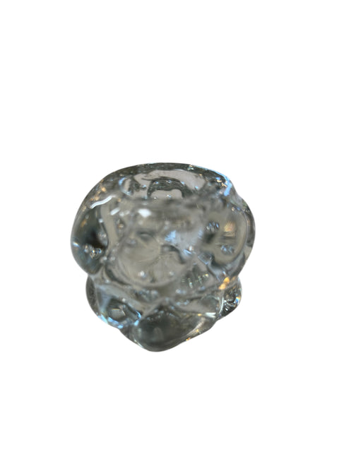 Vintage Bubble Glass Votive Holder