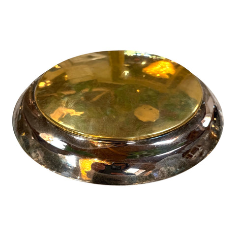 Silverplate & Brass Covered Trinket Box