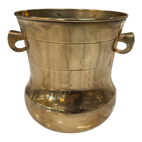 Brass Champagne Bucket / Wine Cooler with Ring Handles