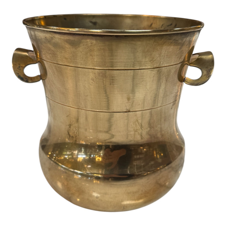 Brass Champagne Bucket / Wine Cooler with Ring Handles