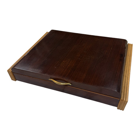 Vintage Wooden Desktop Organizer / Box