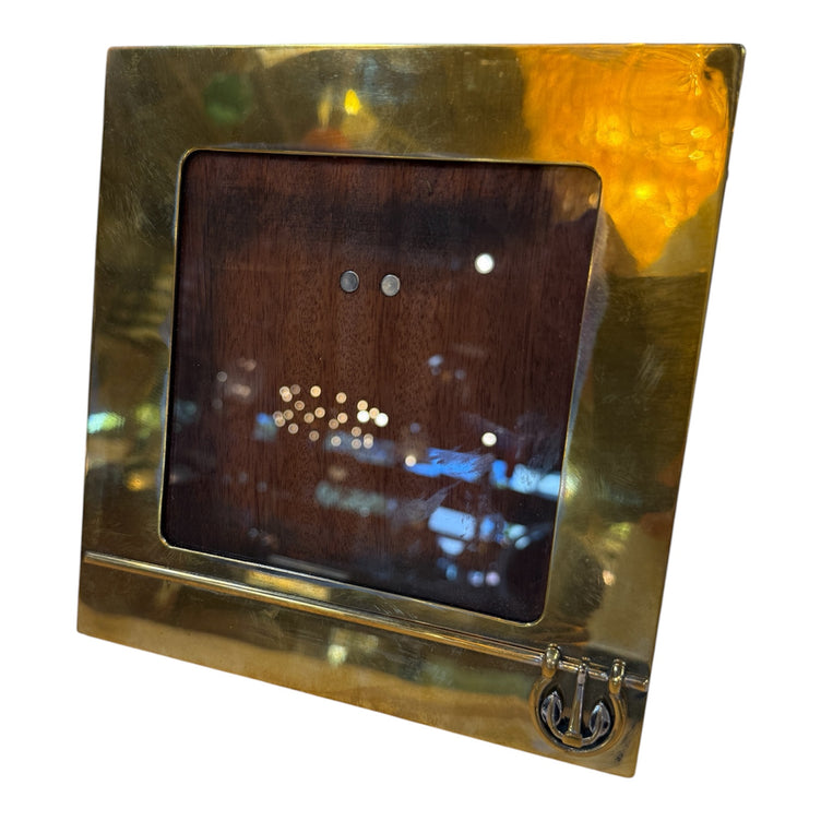 Vintage Gucci Brass Picture Frame with Equestrian Emblem