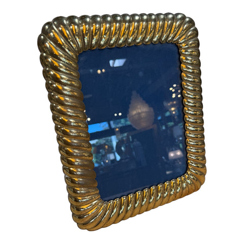 Vintage Gold-Tone Rope Picture Frame