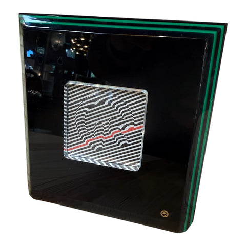 Rede Guzzini Black and Green Picture Frame with Original Box