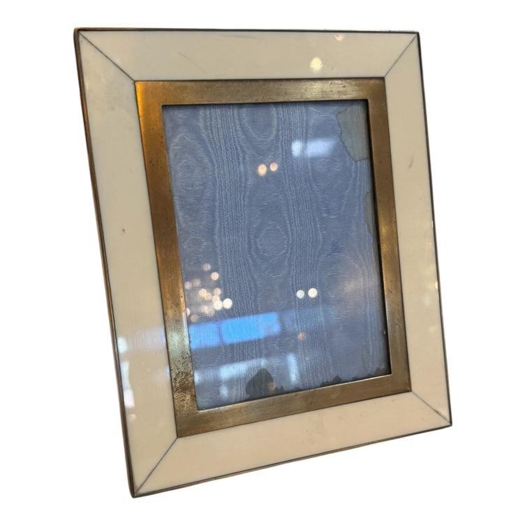 Ivory and Brass Picture Frame