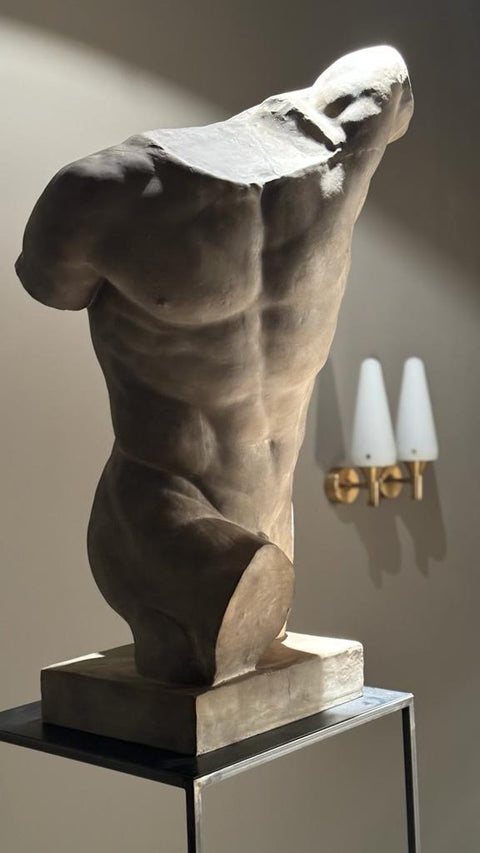 Plaster Cast of 'Gladiatore Borghese" (Late 1970s, Italy)