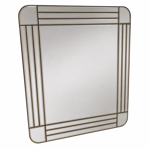 Antonio Lupi  Art Deco Wall Mirror, Italy, c. 1970s
