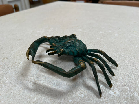 Vintage Italian Decorative Crab Sculpture 1980s