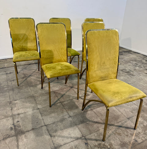 Set of Six Dining Chairs, attributed to Romeo Rega, Italy, 1970s