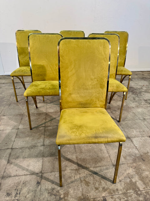 Set of Six Dining Chairs, attributed to Romeo Rega, Italy, 1970s