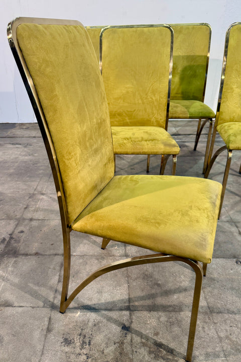 Set of Six Dining Chairs, attributed to Romeo Rega, Italy, 1970s