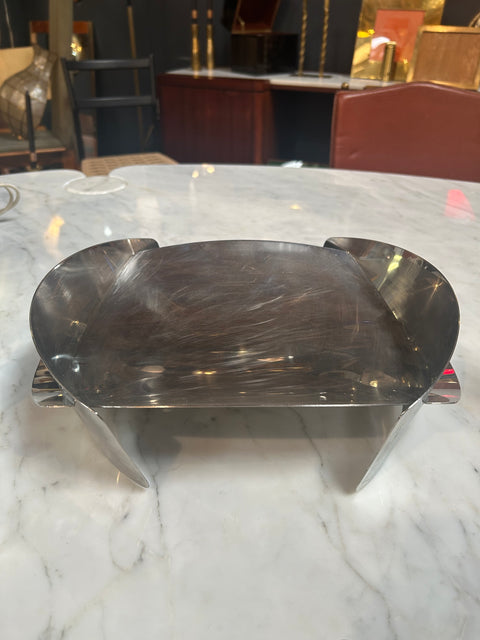 Modern Sculptural Stainless Steel Tray