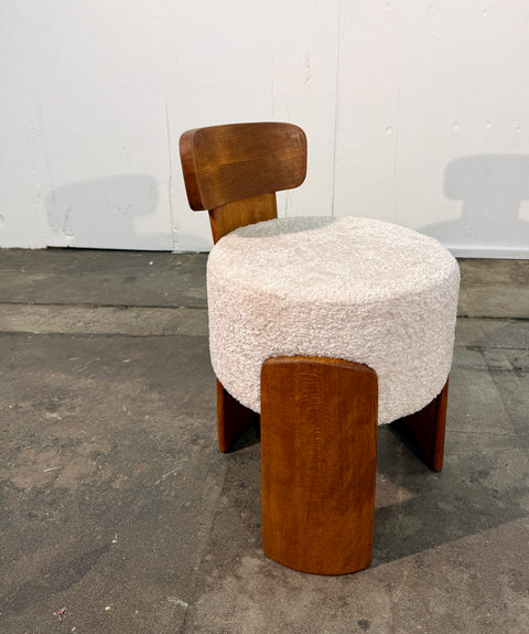 Set of Eight Reupholstered Chairs, Mid-Century Style