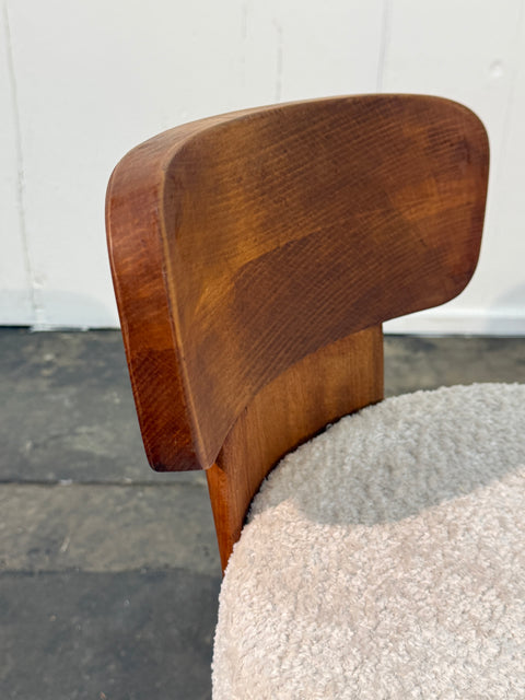 Set of Eight Reupholstered Chairs, Mid-Century Style