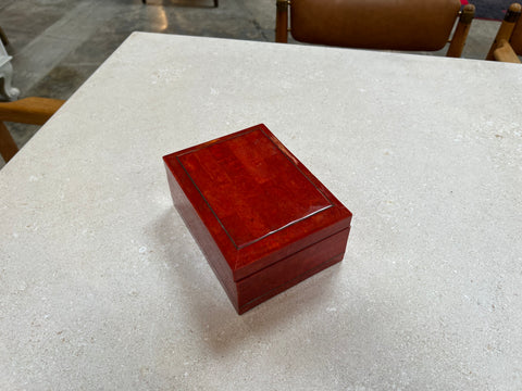 Vintage Italian Red Decorative Box 1980