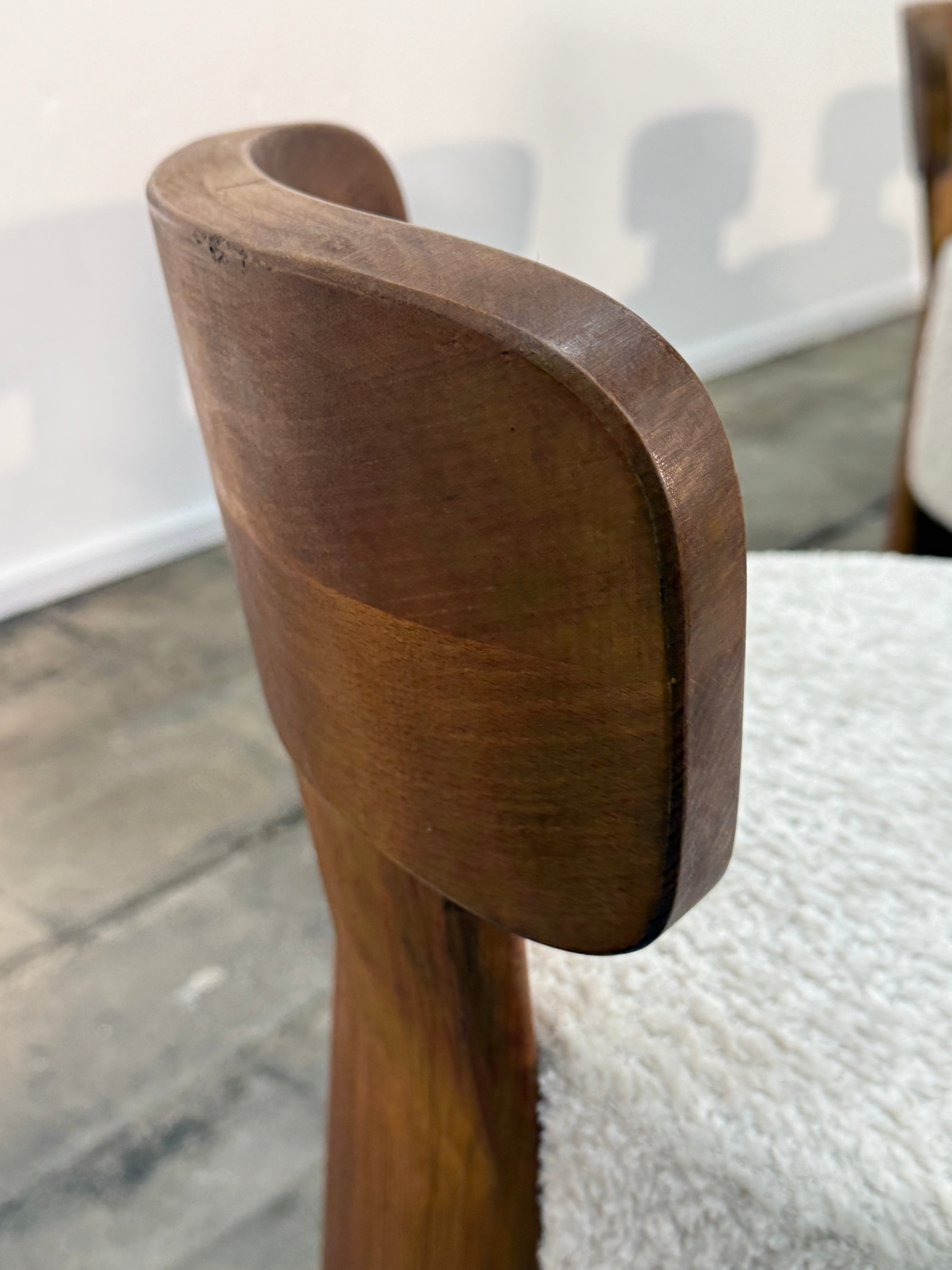 Set of Eight Reupholstered Chairs, Mid-Century Style