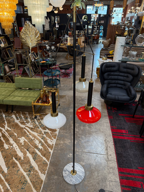 Stilnovo Three-Light Italian Floor Lamp