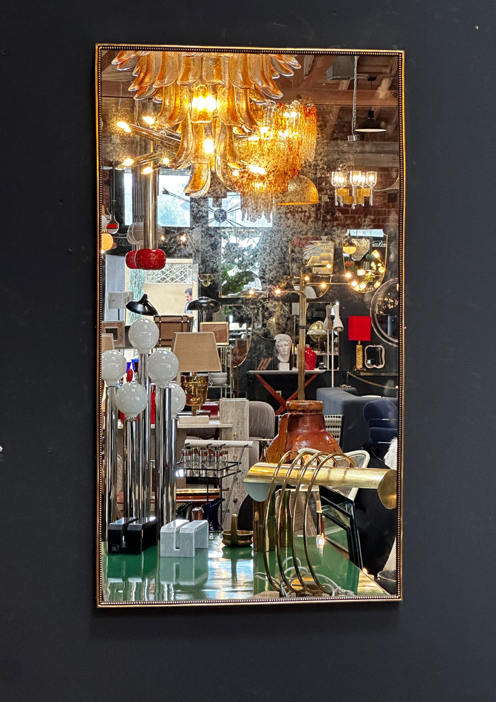 Vintage Mirror in Steel, 1970s for sale at Pamono