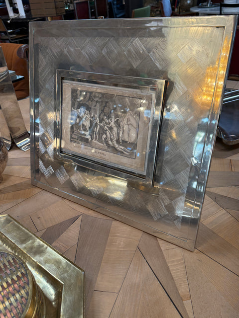 Italian silver photo frame from the 60s