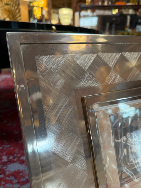 Italian silver photo frame from the 60s