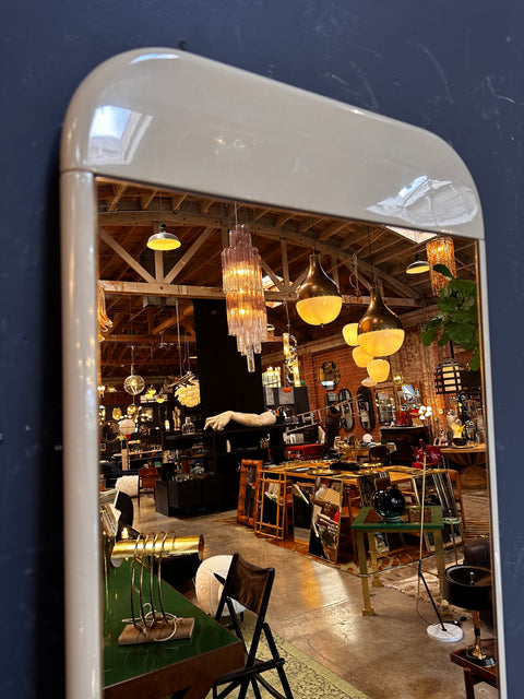 Mid Century Italian Smoked Wall Mirror 1980s