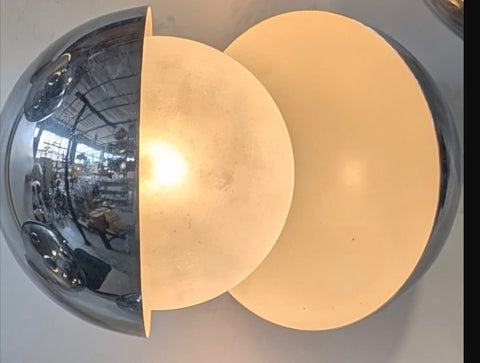 Pair of “Diaframma” Sconces by Fontana Arte, Italy, 1960s