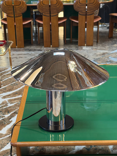 Table lamp in Polisched Chrome by Cini Boeri